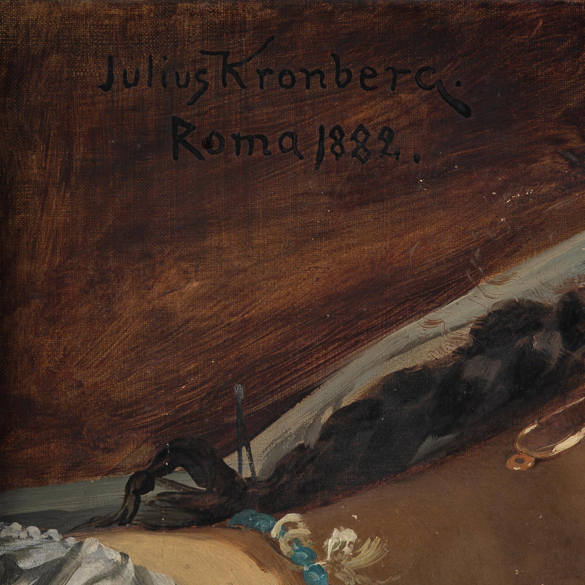 Julius Kronberg, Italian girl in thoughts.