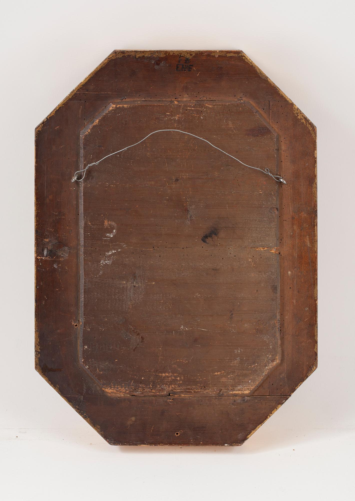 SPEGEL, omkring sekelskiftet 1800/1900-tal. Brännmärkt baktill.