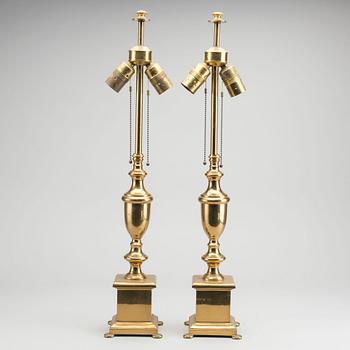 A pair of mid century table lamps.