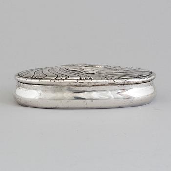 MOGENS BALLINS EFT, ask med lock, silver, jugend, utförd efter Hans Peter Hertz övertagande (1908) ca. 1910.