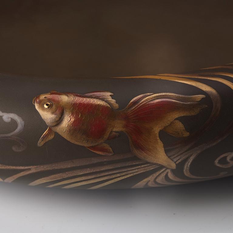 SKÅL, lackerat trä. Japan, Zohiko Company.