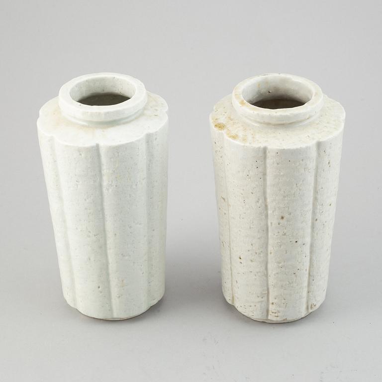 Gunnar Nylund, a pair of stoneware vases, Rörstrand.