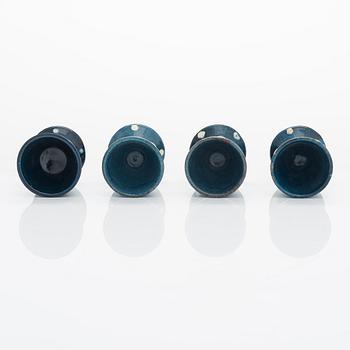 Alfred William Finch, a set of four egg cups from around year 1900, Iris, Finland.