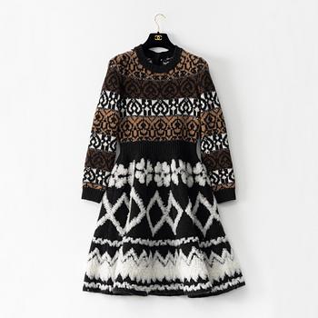 Chanel, a knitted wool dress, french size 34.