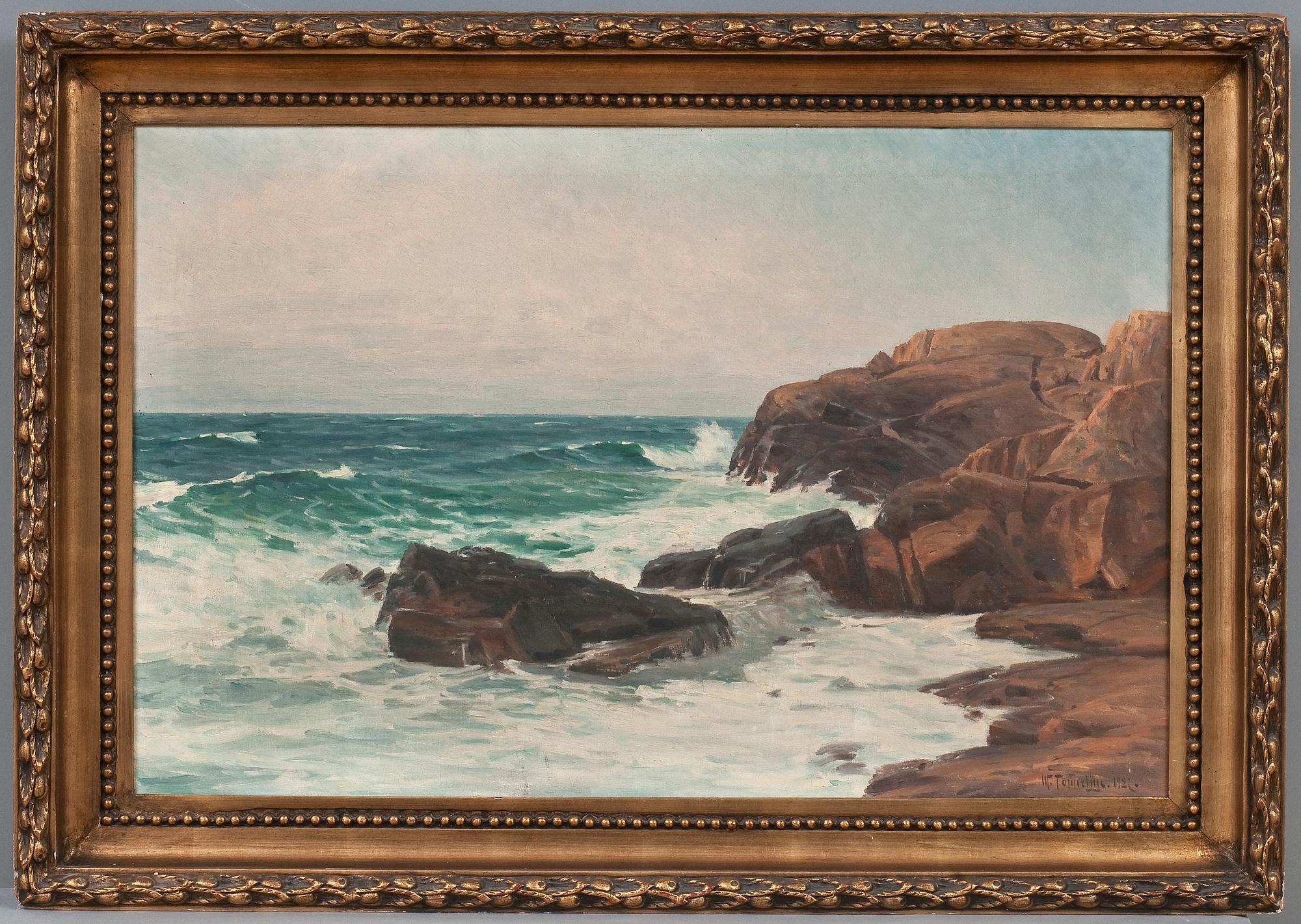 WOLDEMAR TOPPELIUS, olja på duk, sign. och dat. 1927.