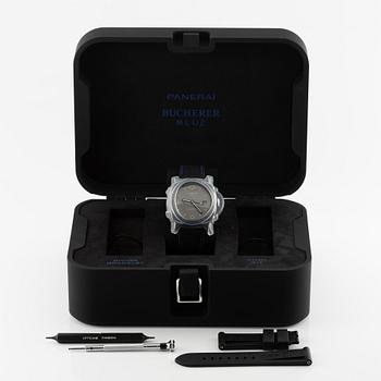 Panerai, Luminor GMT, “Bucherer Blue”, "one of 288", ca 2021.