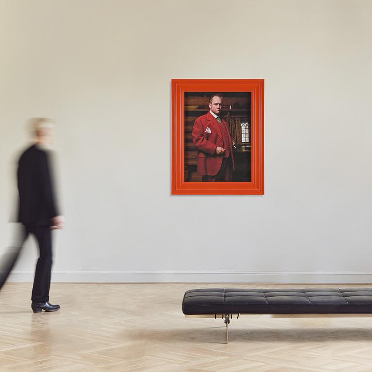 Peter Johansson, "Självporträtt i rött", 2012.