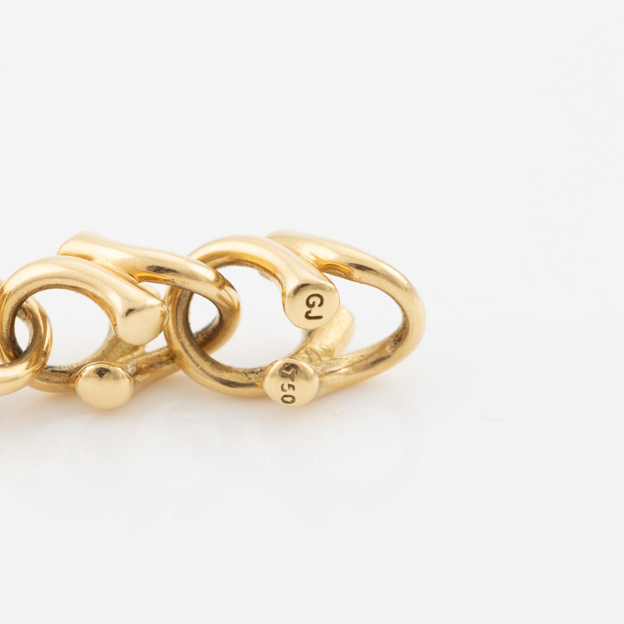 Necklace, Georg Jensen, "Magic", Regitze Overgaard, 18K gold with brilliant-cut diamonds.