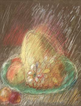 85B. Sigrid Hjertén, Still life with fruit.