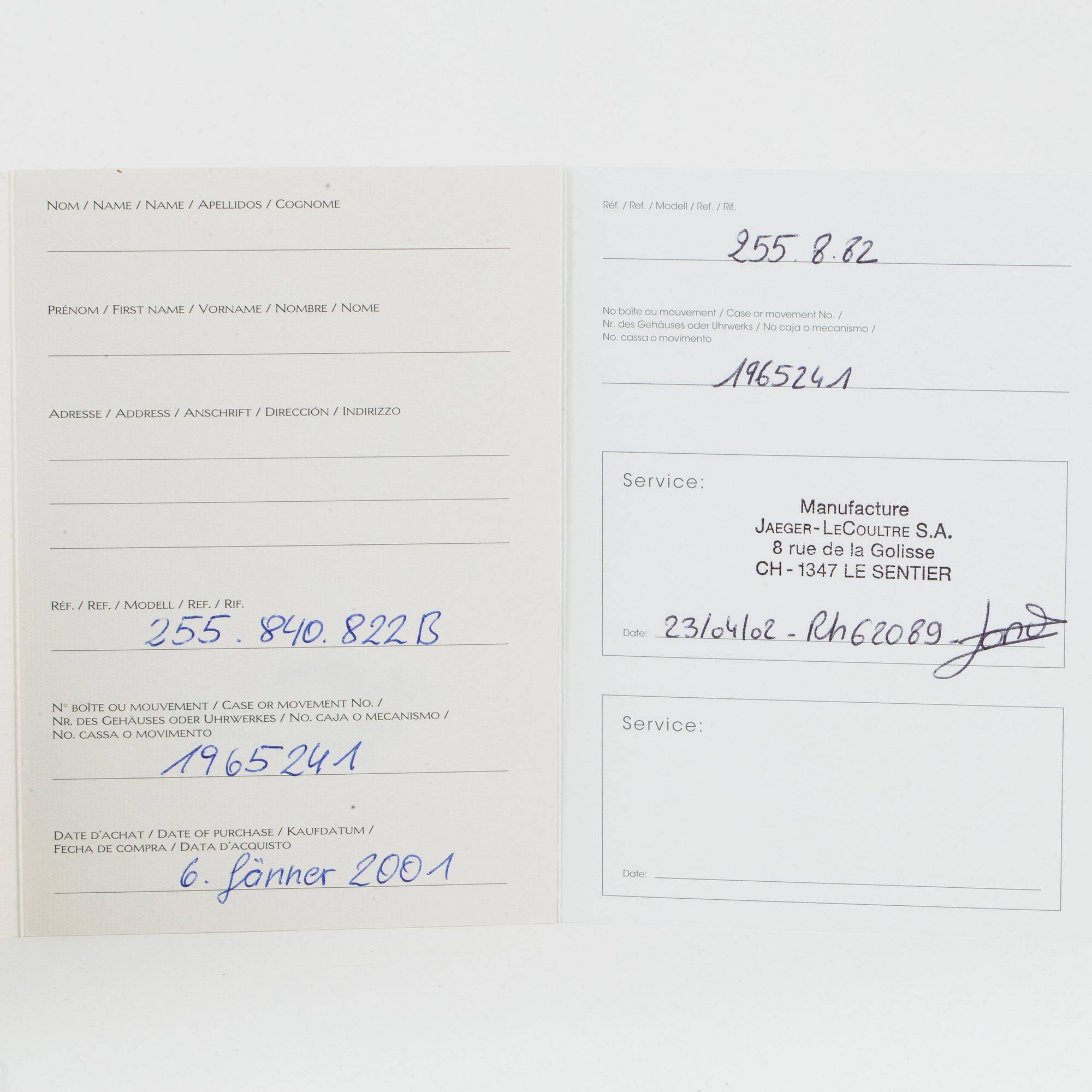 JAEGER-LE COULTRE, Reverso Memory, armbandsur, 23,5 x 33,5 (38,5) mm.