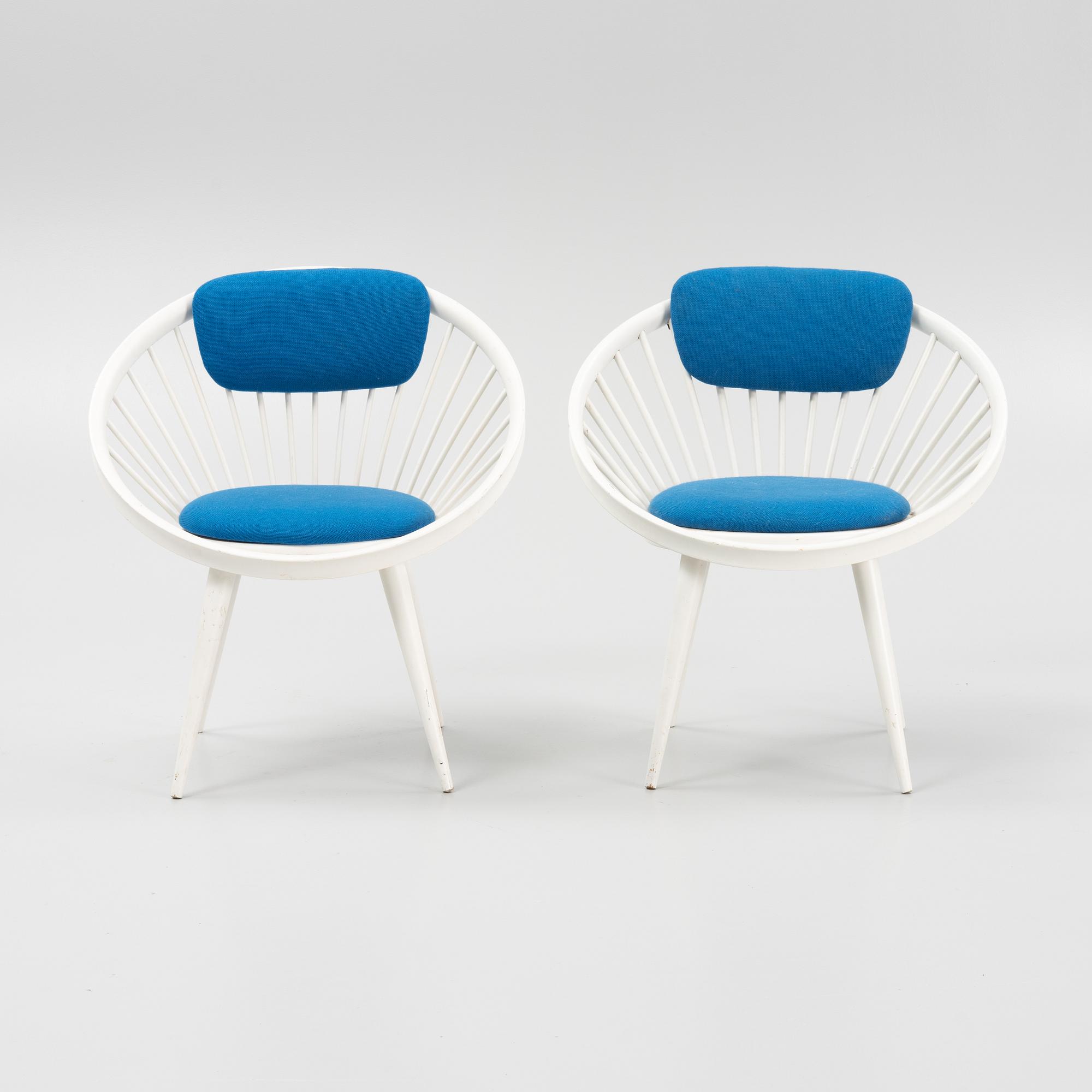 Karmstolar 1 par, "Circle", Gessef, italien,