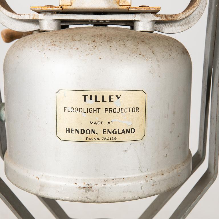 Strålkastare, Tilley, 1930-tal, England.