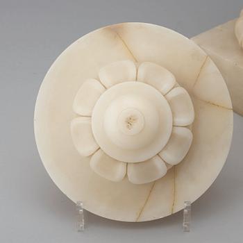 An Italian 19th century alabaster urn.