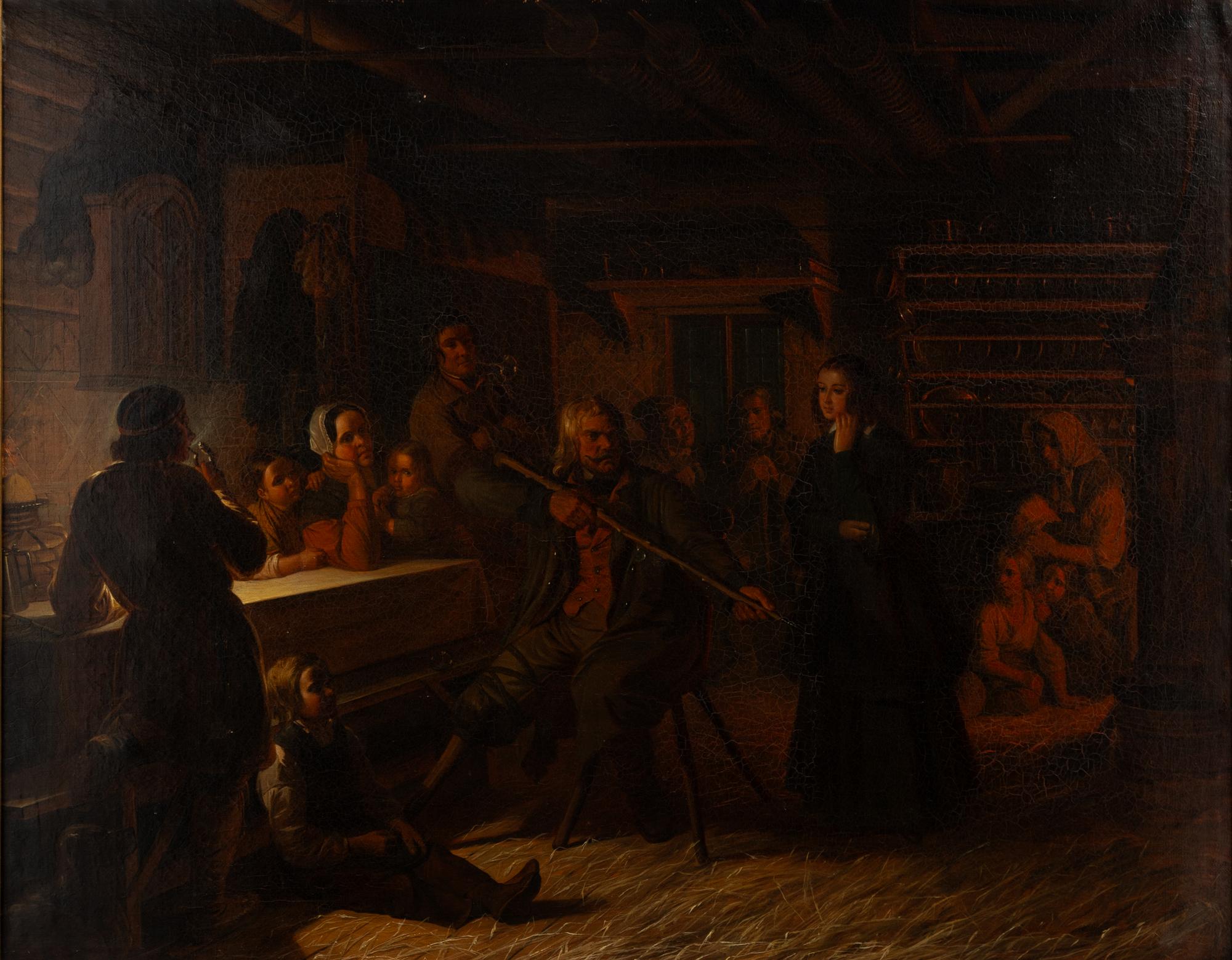 Robert Wilhelm Ekman,  "Pistol berättar i stugan" Ur Runebergs "Julkvällen".