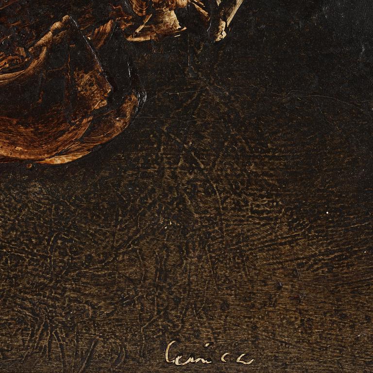 Alfred Lenica, oil on canvas, Signed Lenica, and on verso signed A Lenica and dated Warsawa 1961.
