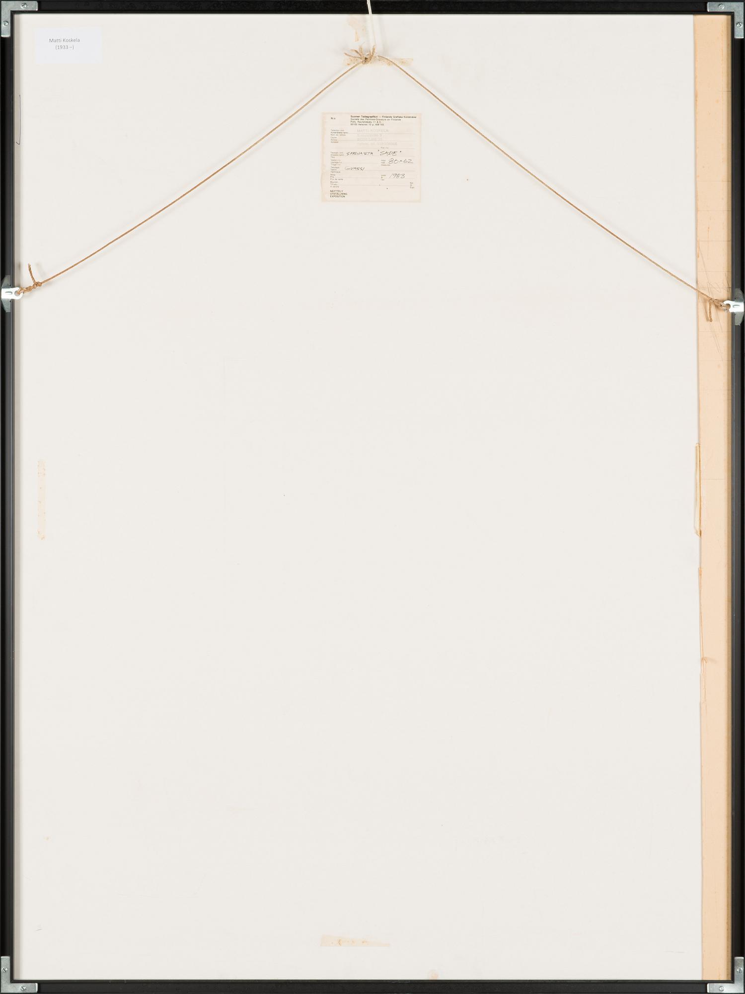 Matti Koskela, gouache, signed and dated 1983.