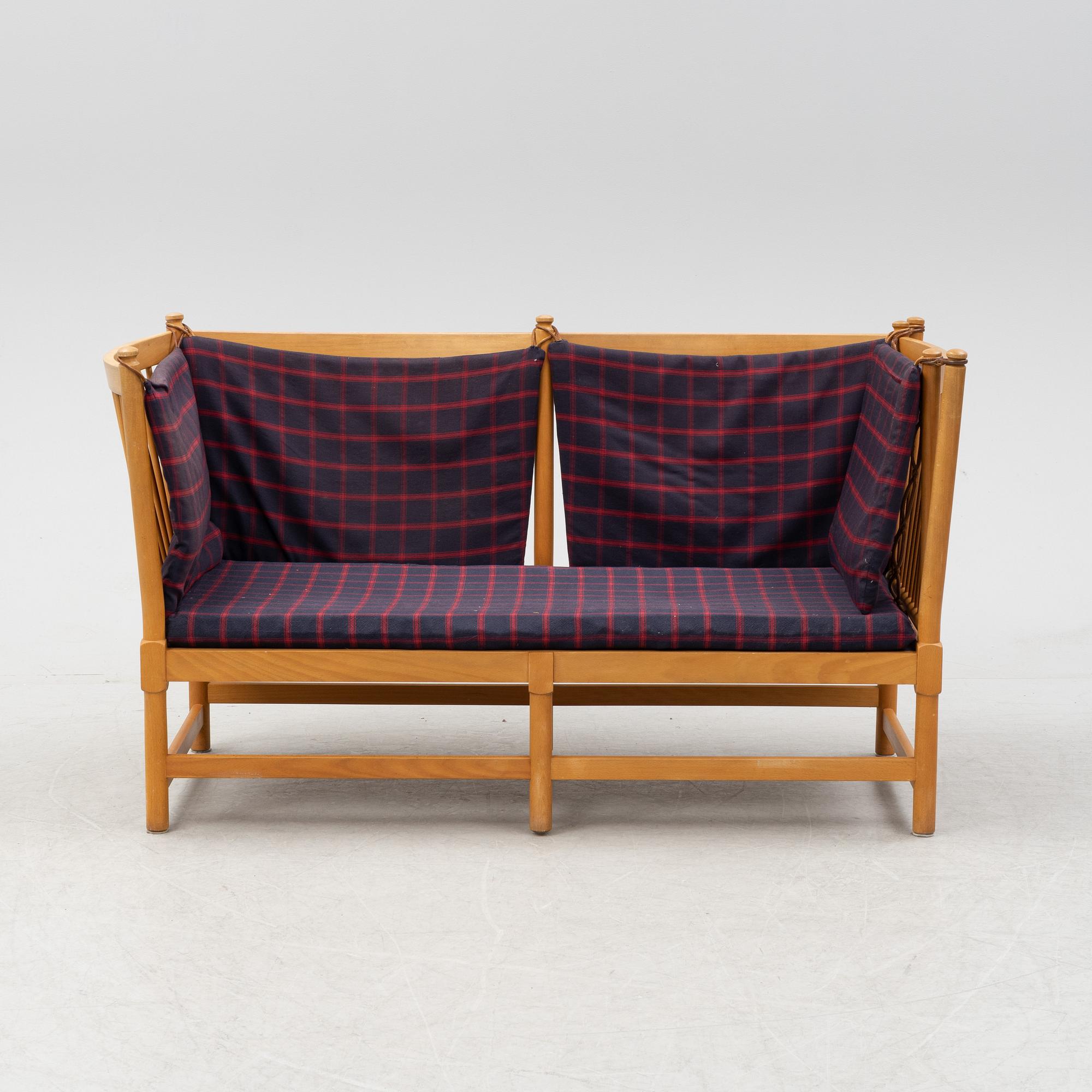 Börge Mogensen, soffa, "Tremme", Fritz Hansen, formgiven 1945.