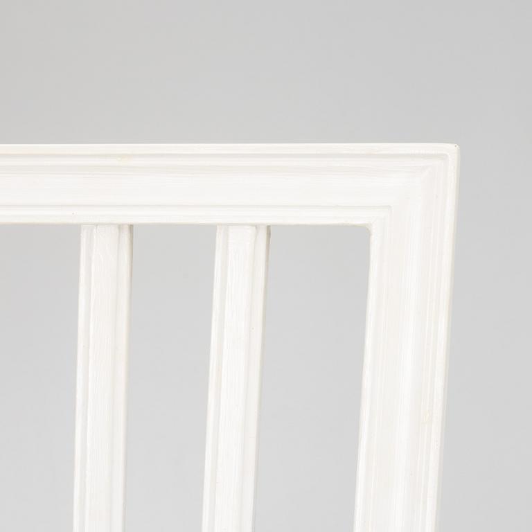 Chairs, 8 pcs, Leksand model, late 20th century.