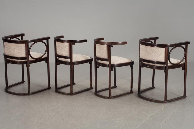 KARMSTOLAR MED STOLAR, 2+2, design J.Hoffman Thonet, Viena Pancota.