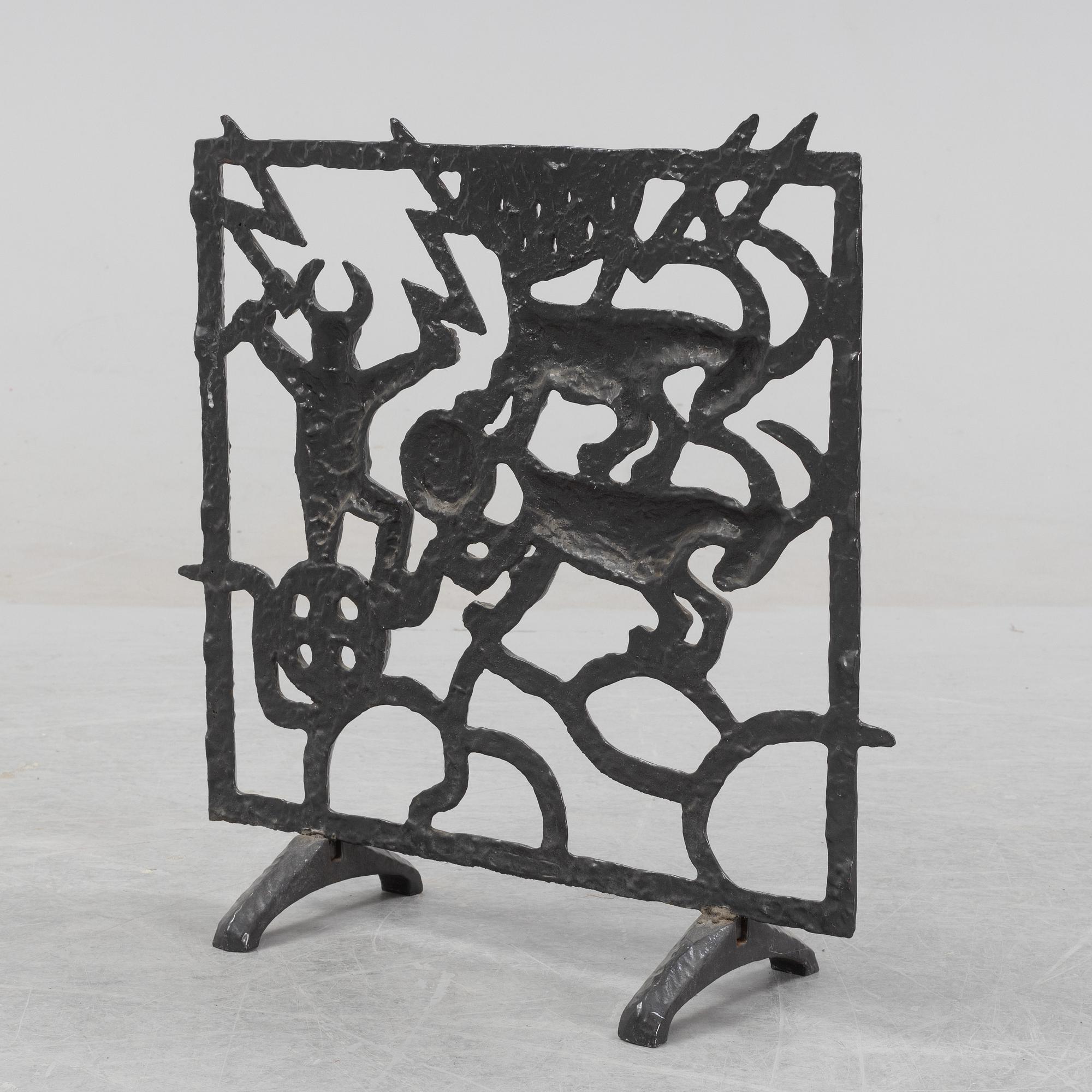 Olle Hermansson, brasgaller/gnistskydd, Husqvarna, 1900-talets andra hälft.