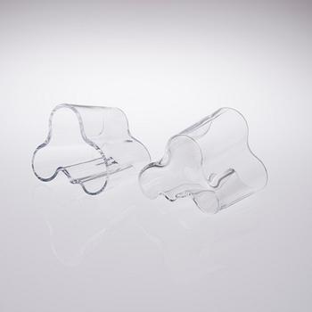 ALVAR AALTO, "Savoy" VASER, 5 st, glas, Iittala.