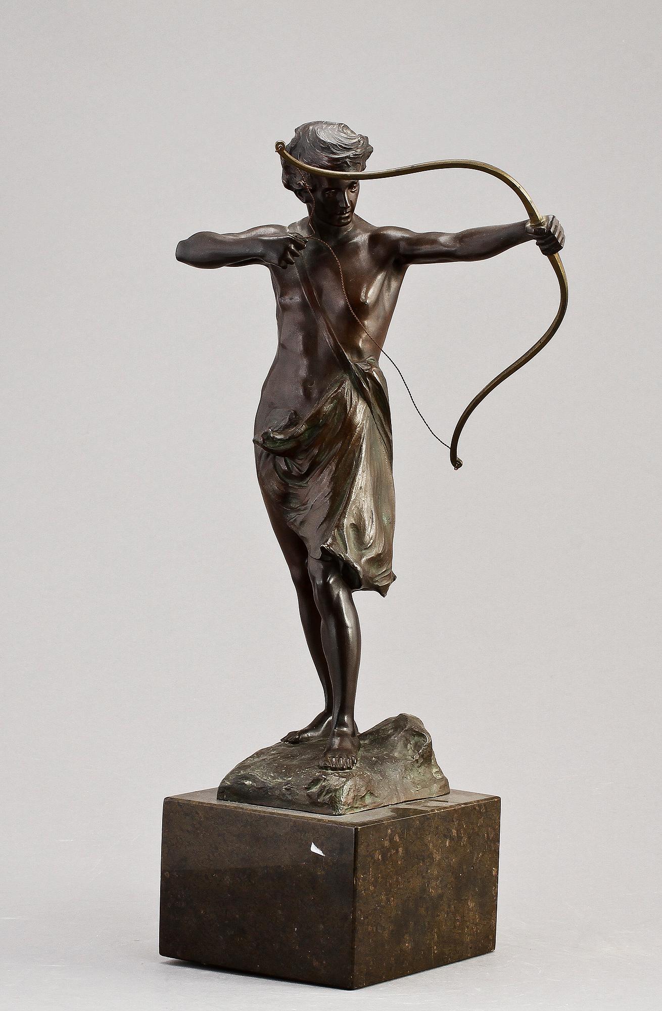 PAUL LUDWIG KOWALCZEWSKI, tillskriven, skulptur, brons, sign.
