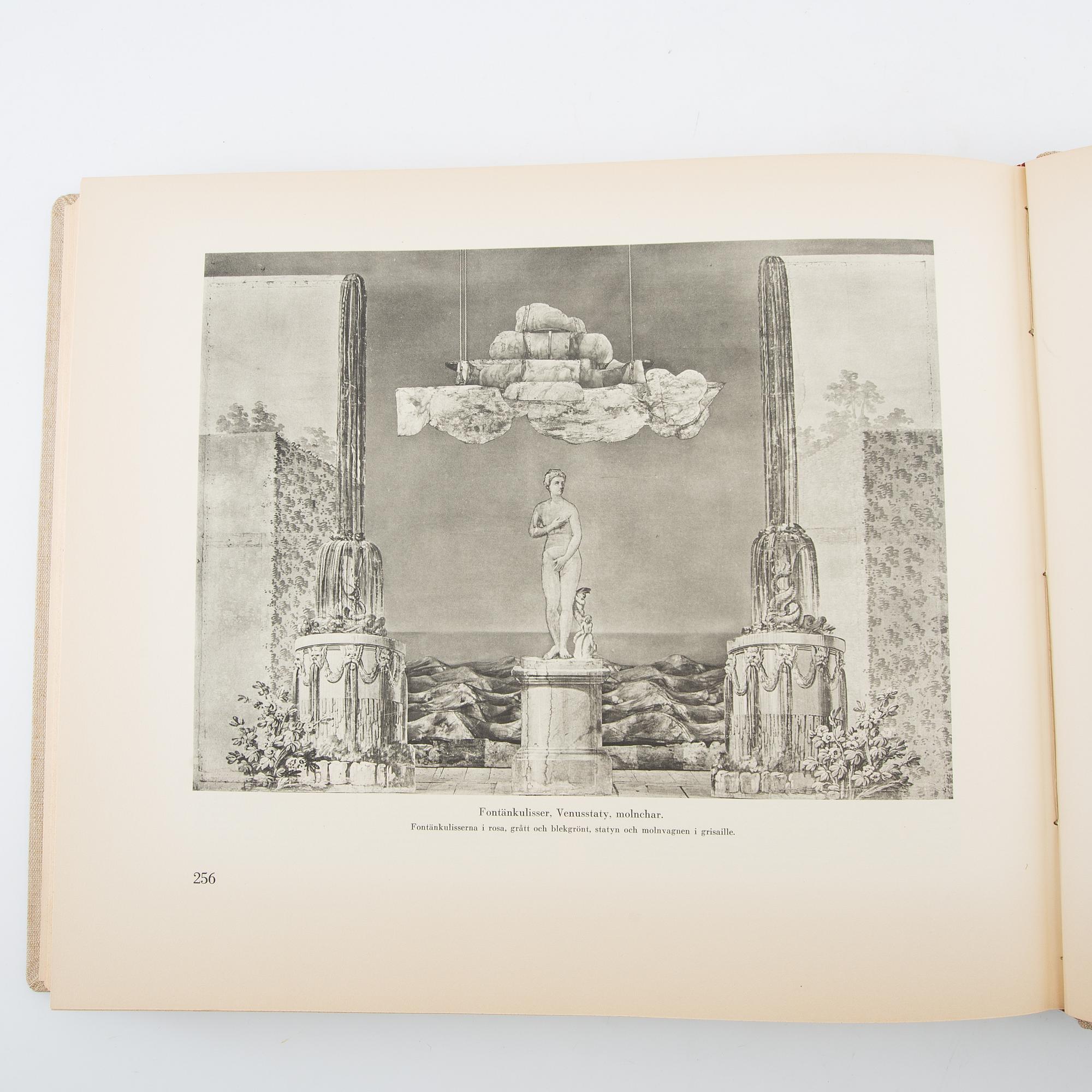 Book "The Castle Theatres at Drottningholm and Gripsholm" Agne Beijer Stockholm 1937 no. LXII/CCLV.