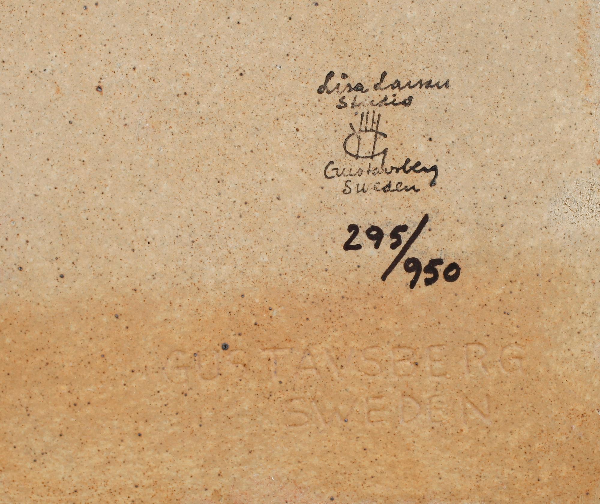 VÄGGRELIEF, stengods, Lisa Larson, Gustavsbergs studiohand, 295/950.