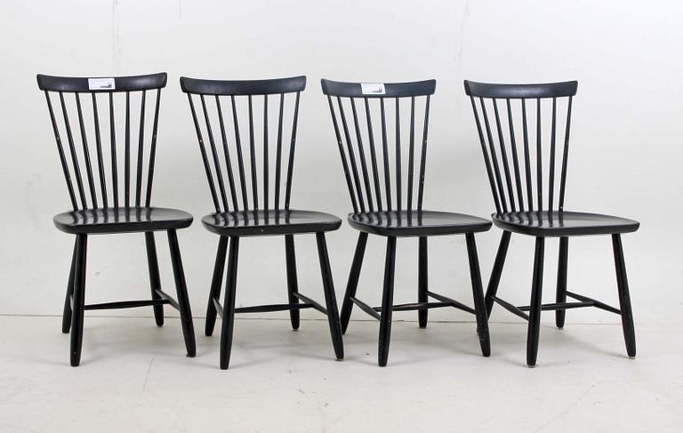 STOLAR, 4 st, "Lilla Åland", Carl Malmsten, Nyckelverkstäderna.