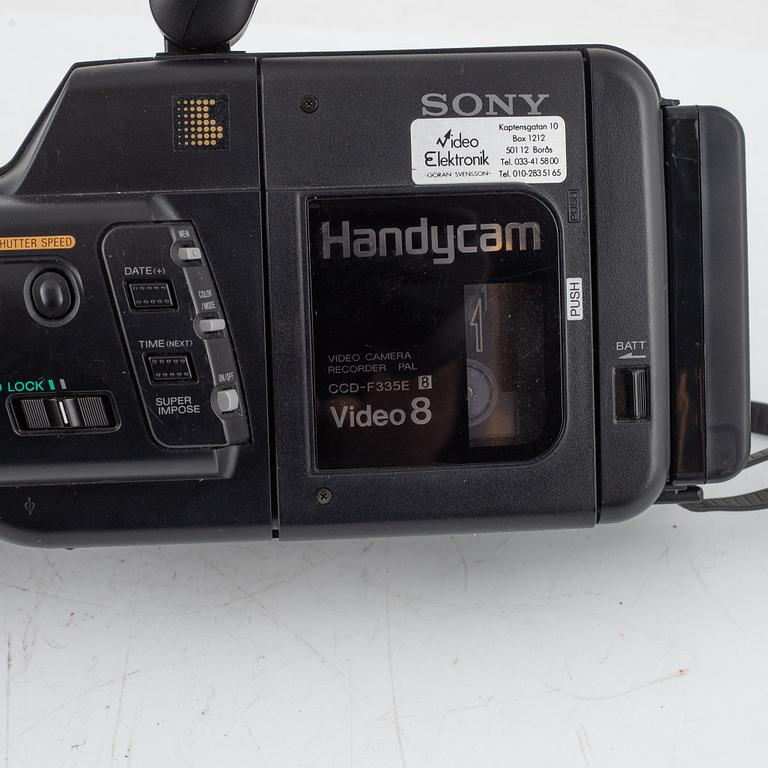 Video camera, Sony CCD-F335E, Sony, Japan.