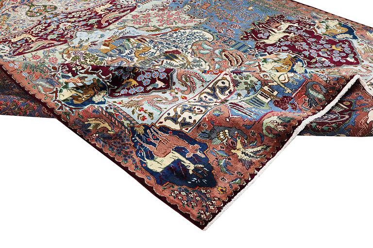 A carpet, Kashmar, ca 391 x 295 cm.