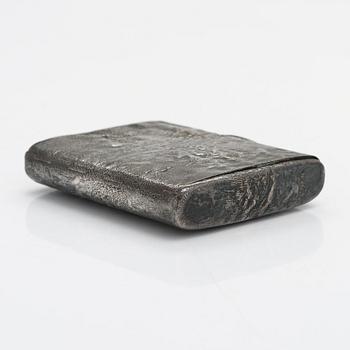 Ville (Wilhelm) Porthan, sigarrettetui, silver, Viborg 1919.