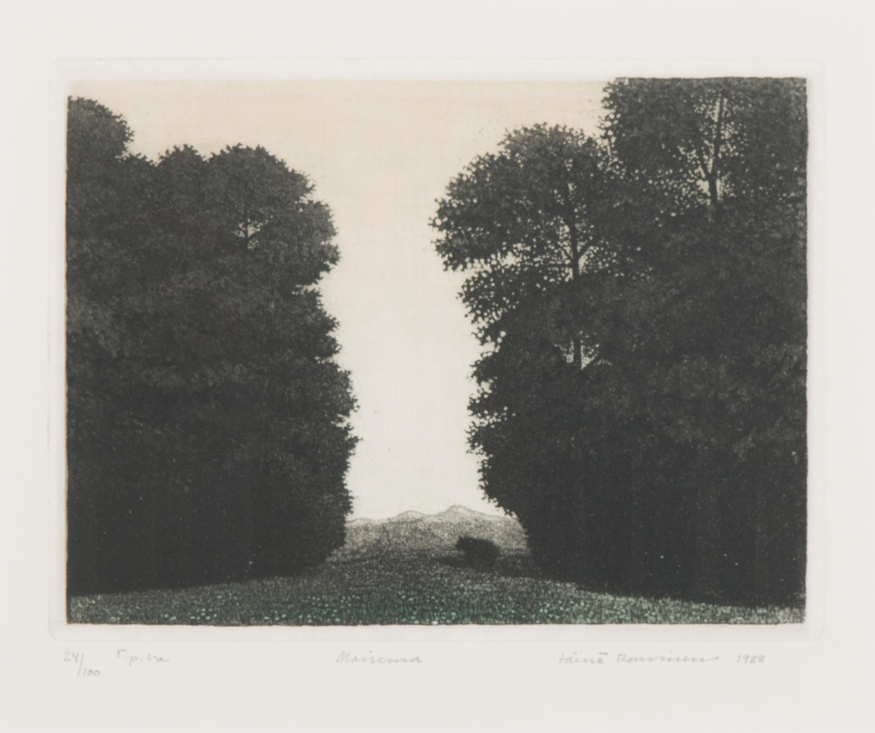 VÄINÖ ROUVINEN, etching, signed and dated 1988, numbered 24/100 T.p.l'a.