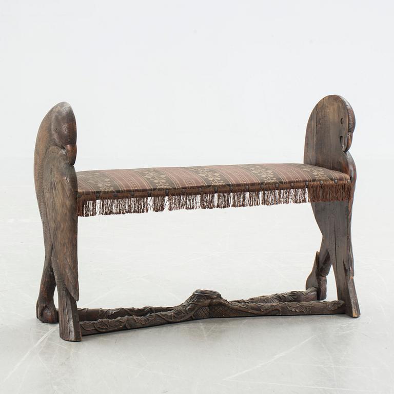 BÄNK, fornnordisk stil, sekelskiftet 1800/1900.