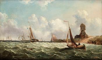65. John James Wilson, Ships at the coast.