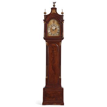 114. A mahogany longcase clock by John Hodges (active circa 1729-38).