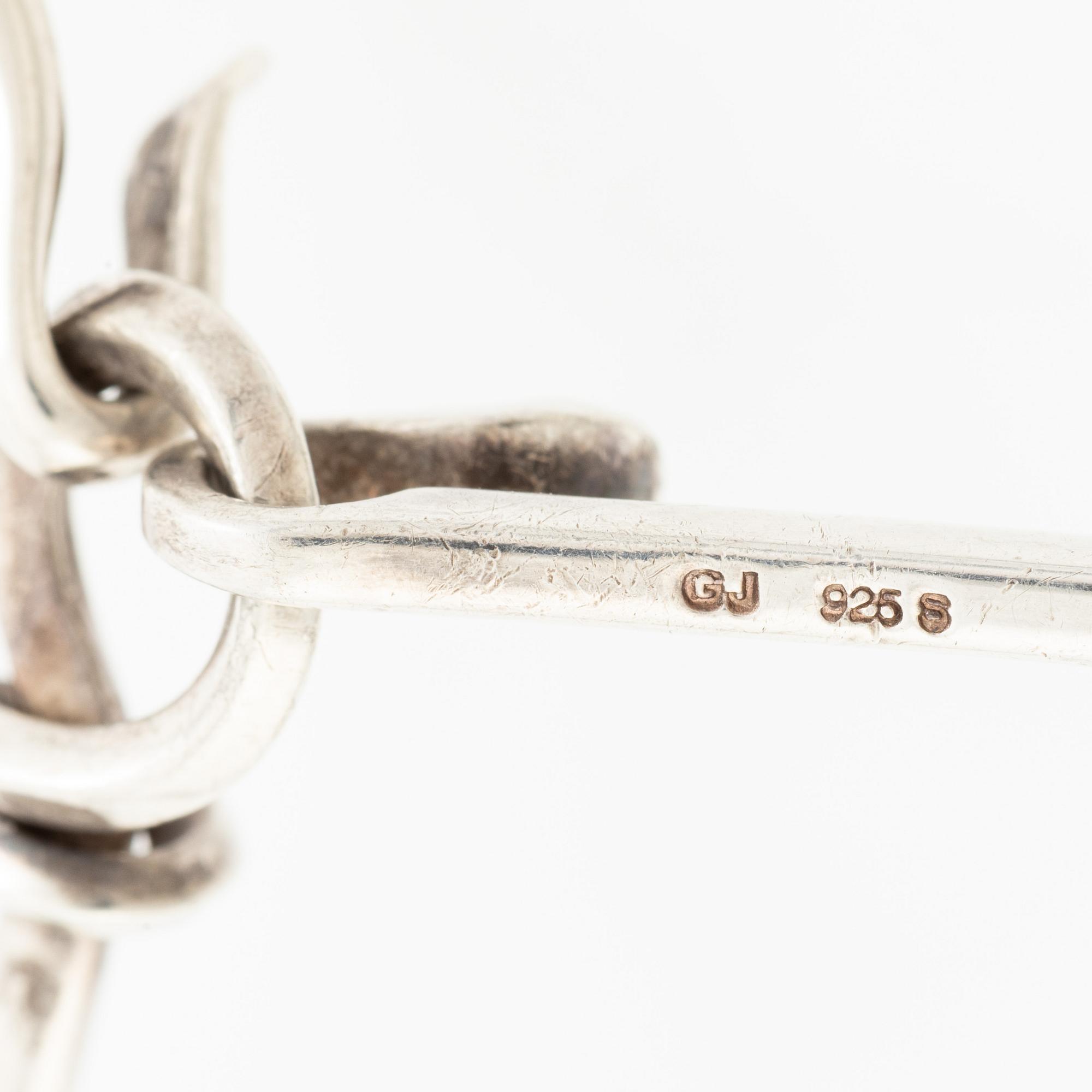 Vivianna Torun Bülow-Hübe, collier "Dew-drops", silver, ametist och briljanter för Georg Jensen.