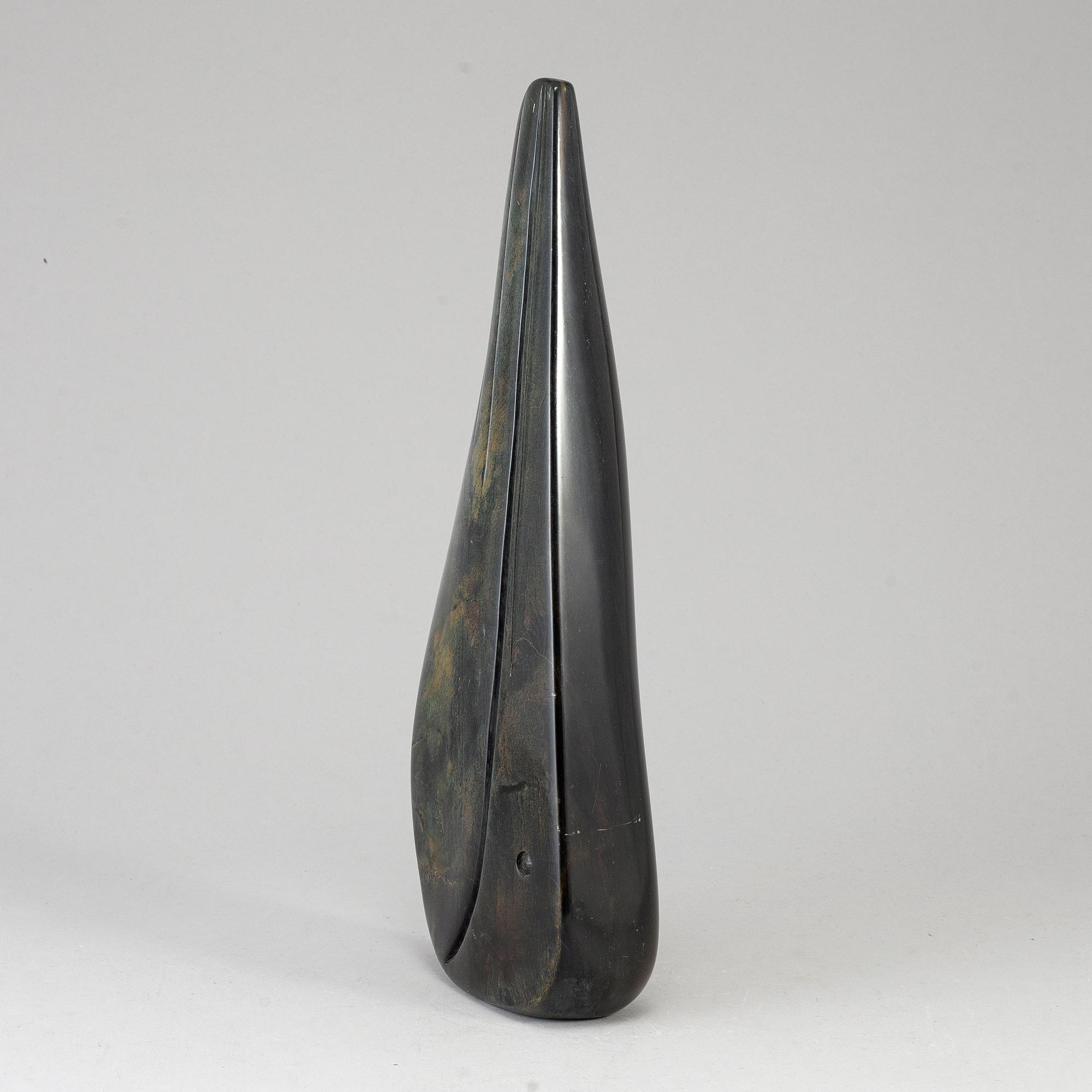 A ZACHARIAH NJOBO stone sculpture, signed.