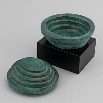 Bo Andersson, skulptur, signerad. Total höjd 12 cm (inkl bas).