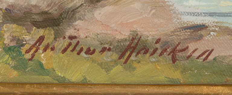 Arthur Heickell, öljy kankaalle, signeerattu.