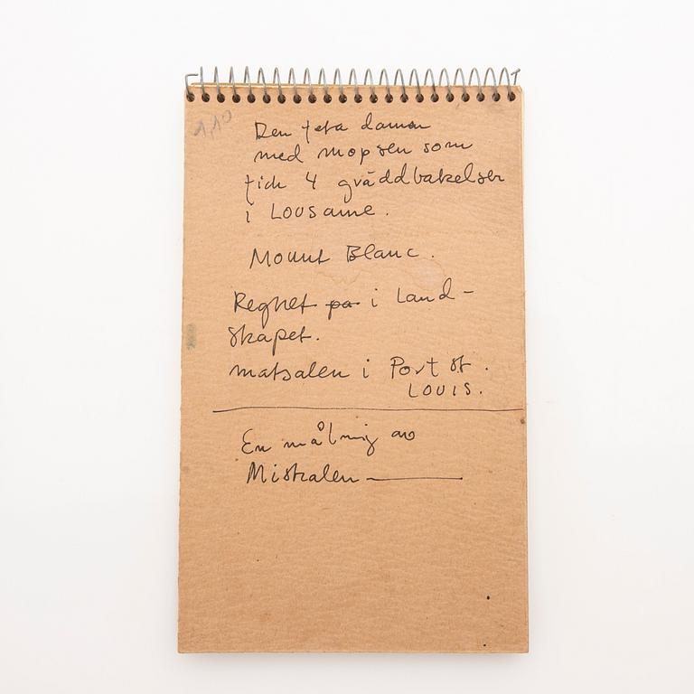 Madeleine Pyk, Sketchbook.