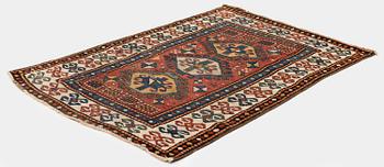 An antique Kazak rug, south Caucasus, c. 163 x 112 cm.