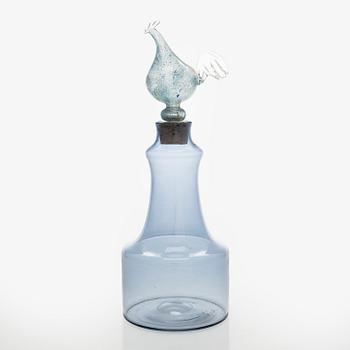 Kaj Franck, karahvi, "1502/KF 502", lasia, signeerattu K. Franck Nuutajärvi Notsjö -61.