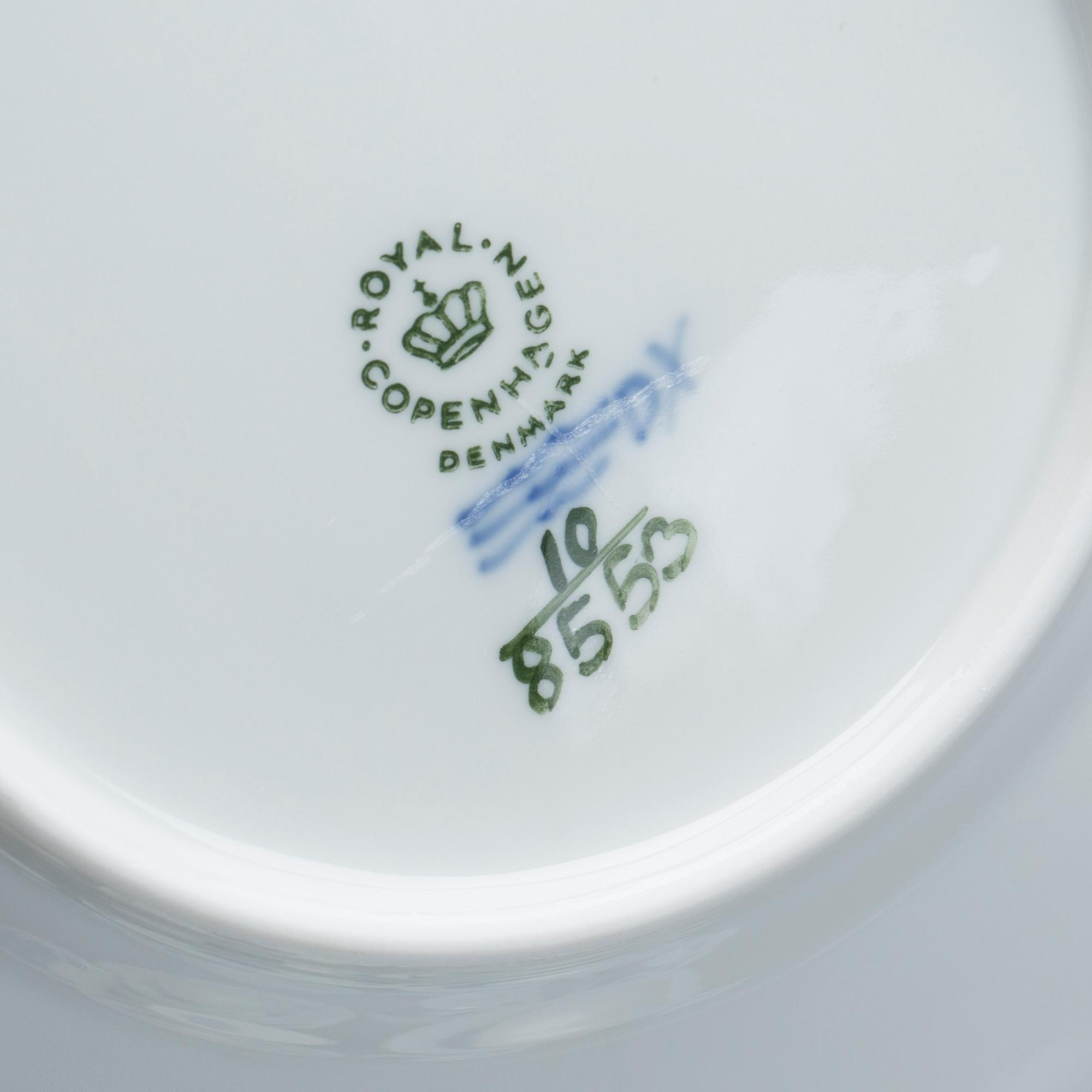 KAFFESERVIS, porslin, 25 delar, Blå Blomst, Royal Copenhagen, Danmark.