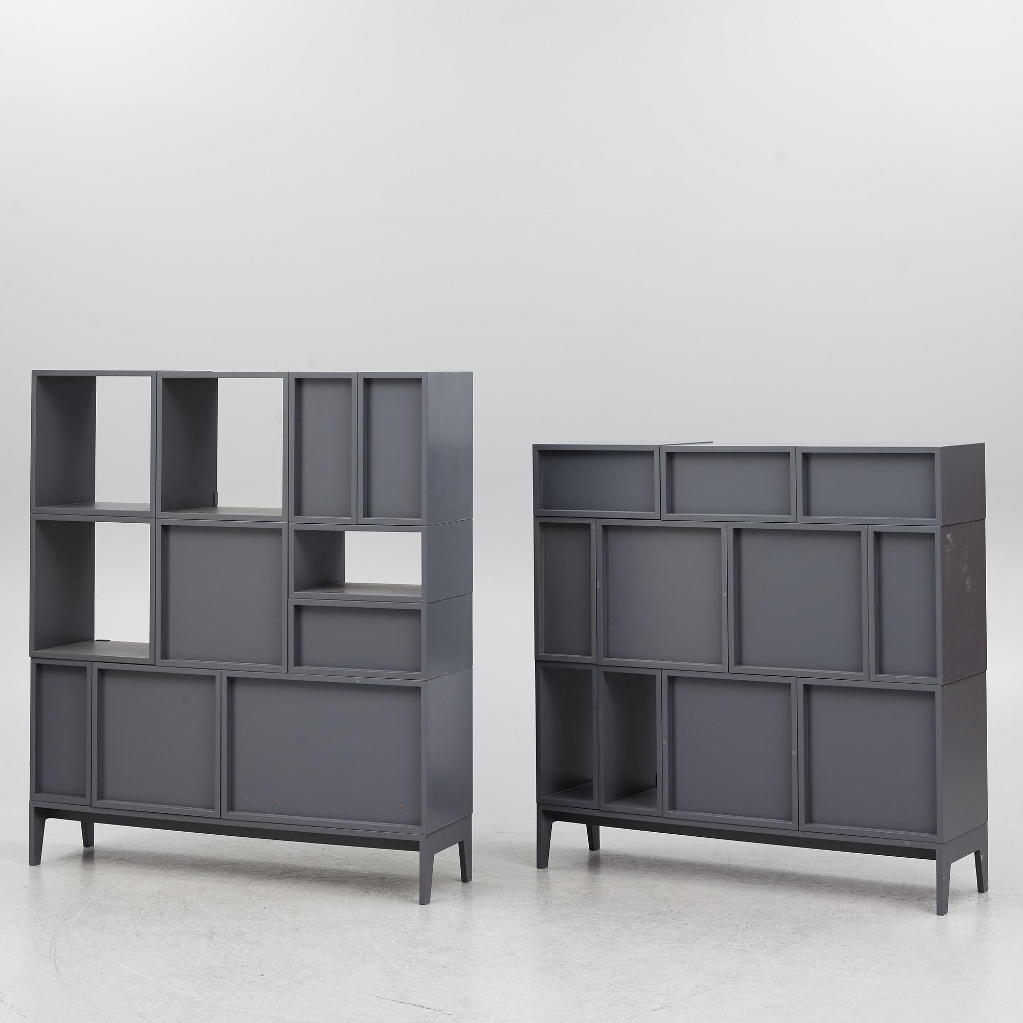 Julien de Swedt, hyllsystem, 24 delar, "Stacked", MUUTO, Danmark, 2000-tal.