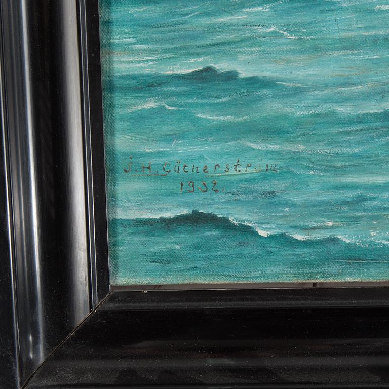 UNKNOWN ARTIST, oil on canvas, signed J H Güthersteinand dated 1902.