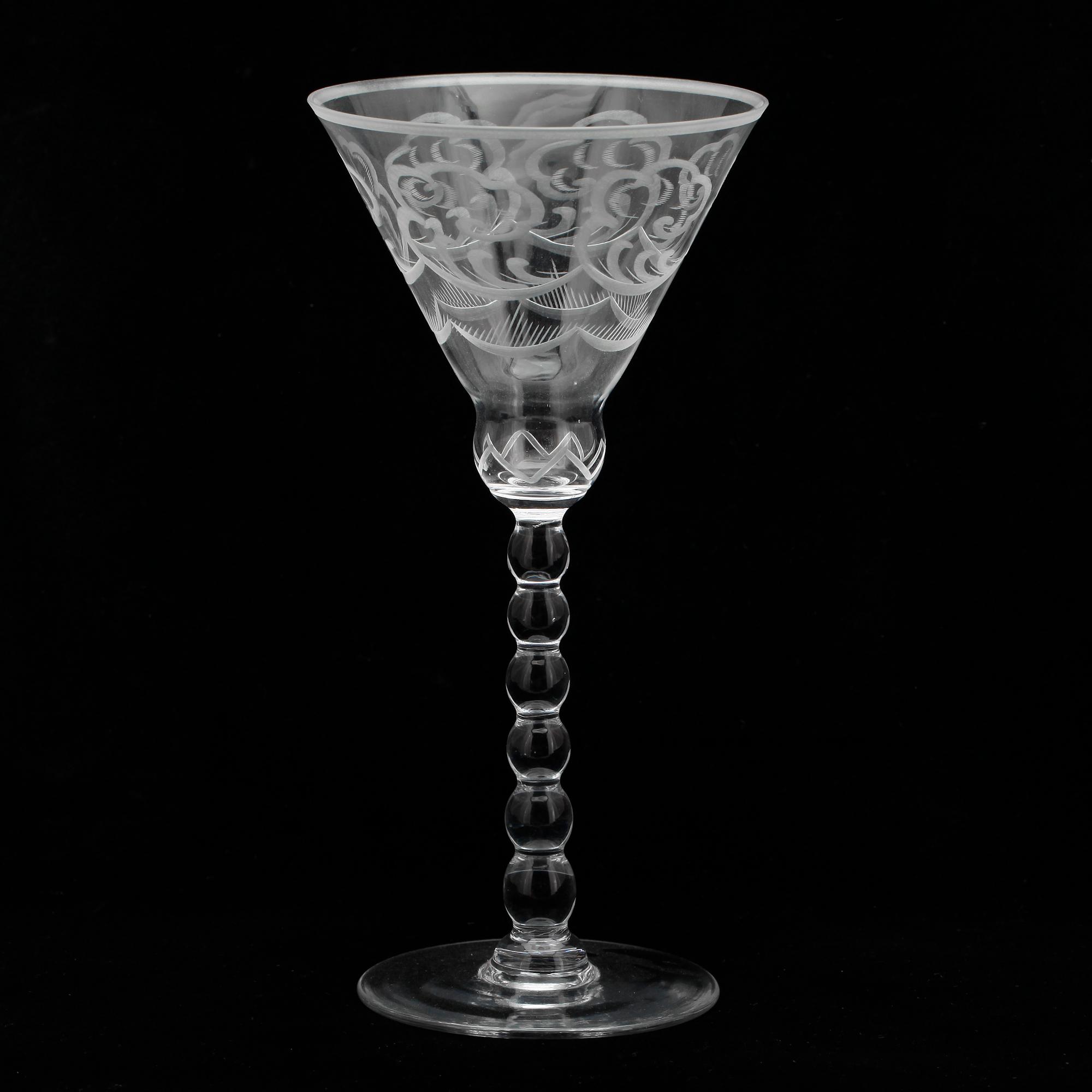 GLAS, 5 st, "Molnet", Simon Gate, Orrefors.