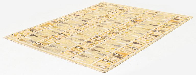 Ingrid Dessau, a carpet, 'Pilevall, gul', flat weave, c 225 x 180 cm signed KLH ID.