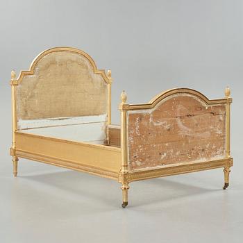 A Gustavian late 18th century bed and canopy.