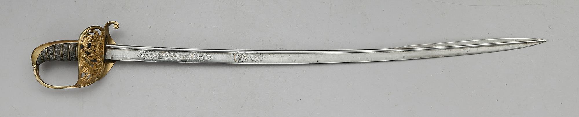 SABEL, m/1859, infanteriofficer.